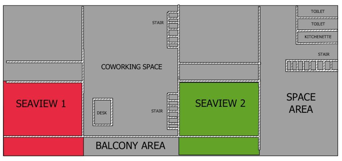 Zone6 Coworking Beach Apartment Old 2W Beach Hostel, Koh Samui Bophut Eksteriør billede